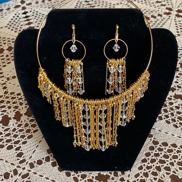 One of a kind statement necklace and earrings - Picture 1 of 2
